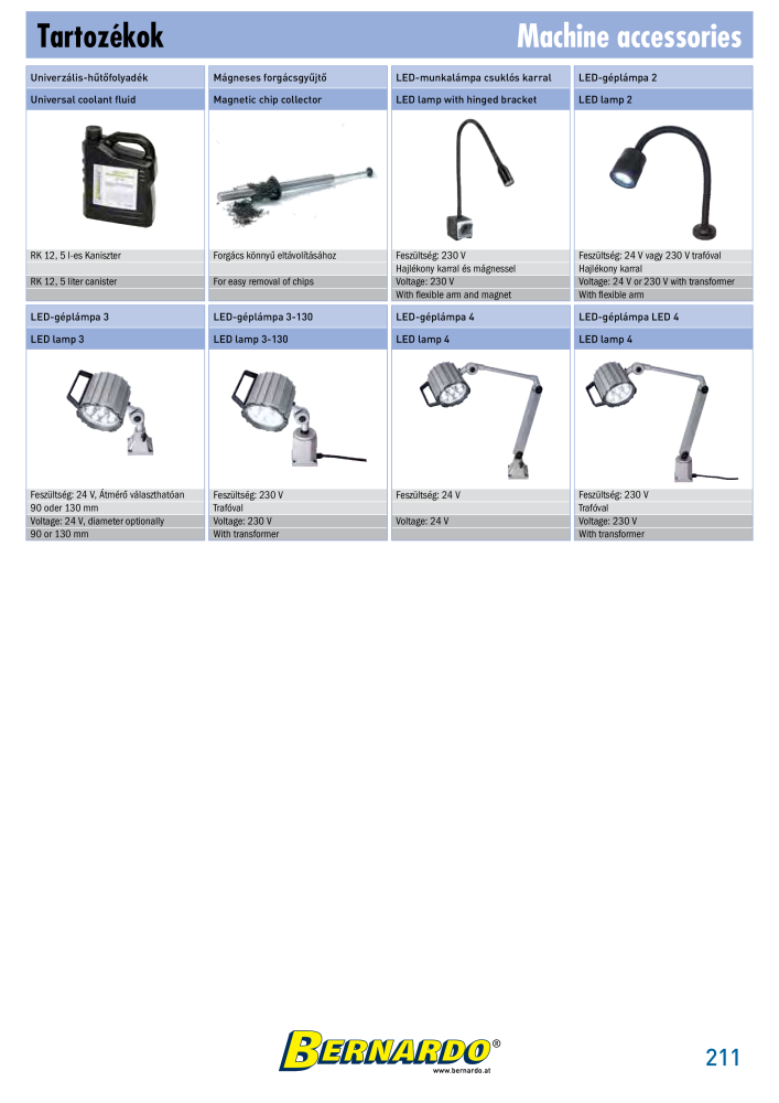 Bernardo General Catalogue Metal Č. 2583 - Strana 223