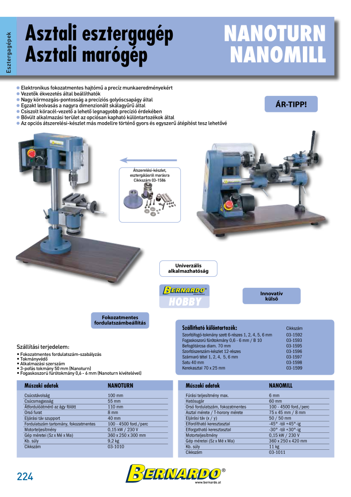 Bernardo General Catalogue Metal Nb. : 2583 - Page 226