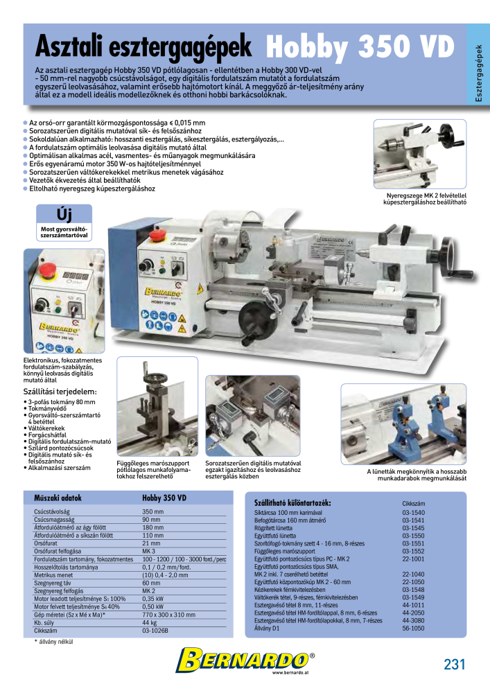 Bernardo General Catalogue Metal Nº: 2583 - Página 233