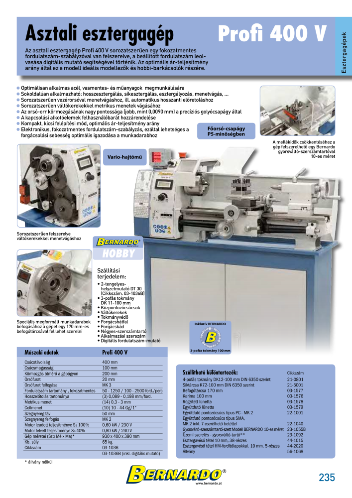 Bernardo General Catalogue Metal NO.: 2583 - Page 237