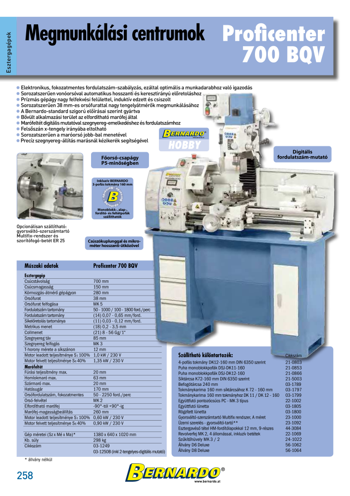 Bernardo General Catalogue Metal NR.: 2583 - Seite 260