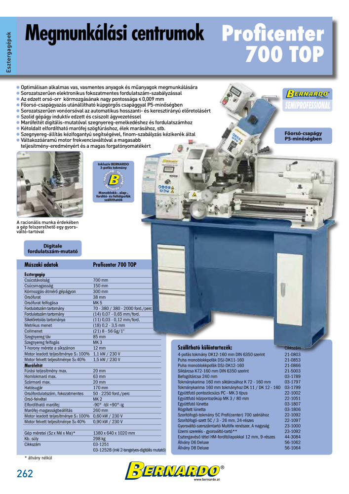 Bernardo General Catalogue Metal Nb. : 2583 - Page 264