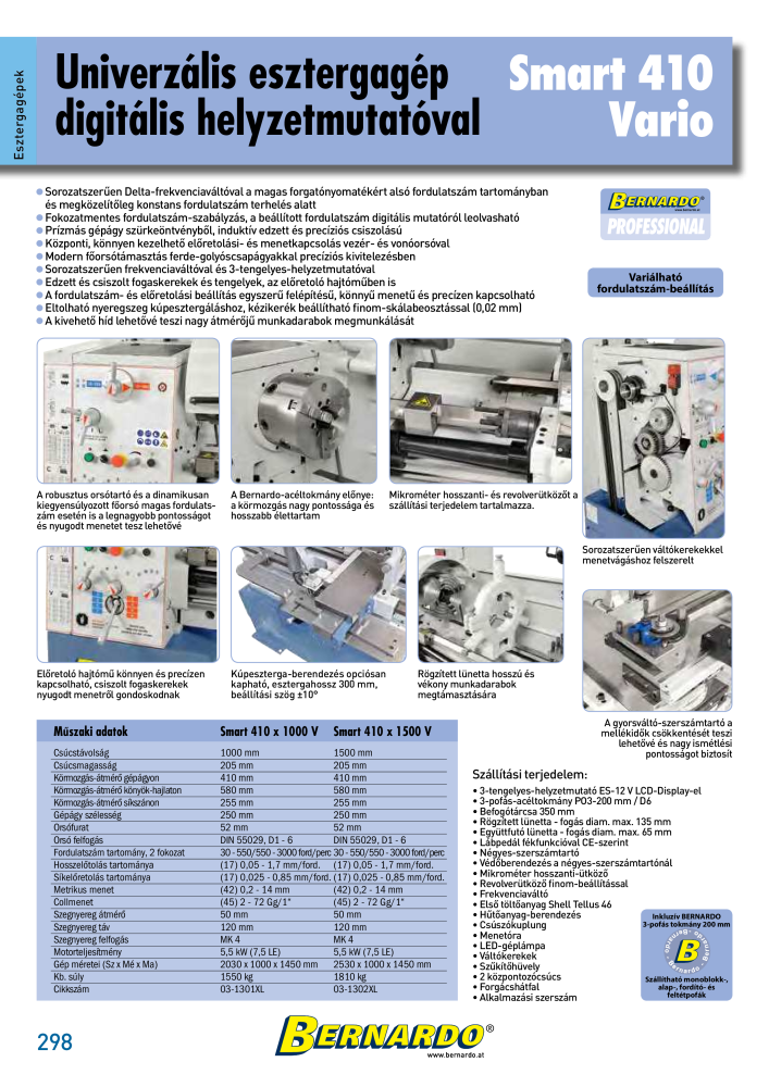 Bernardo General Catalogue Metal Nº: 2583 - Página 300