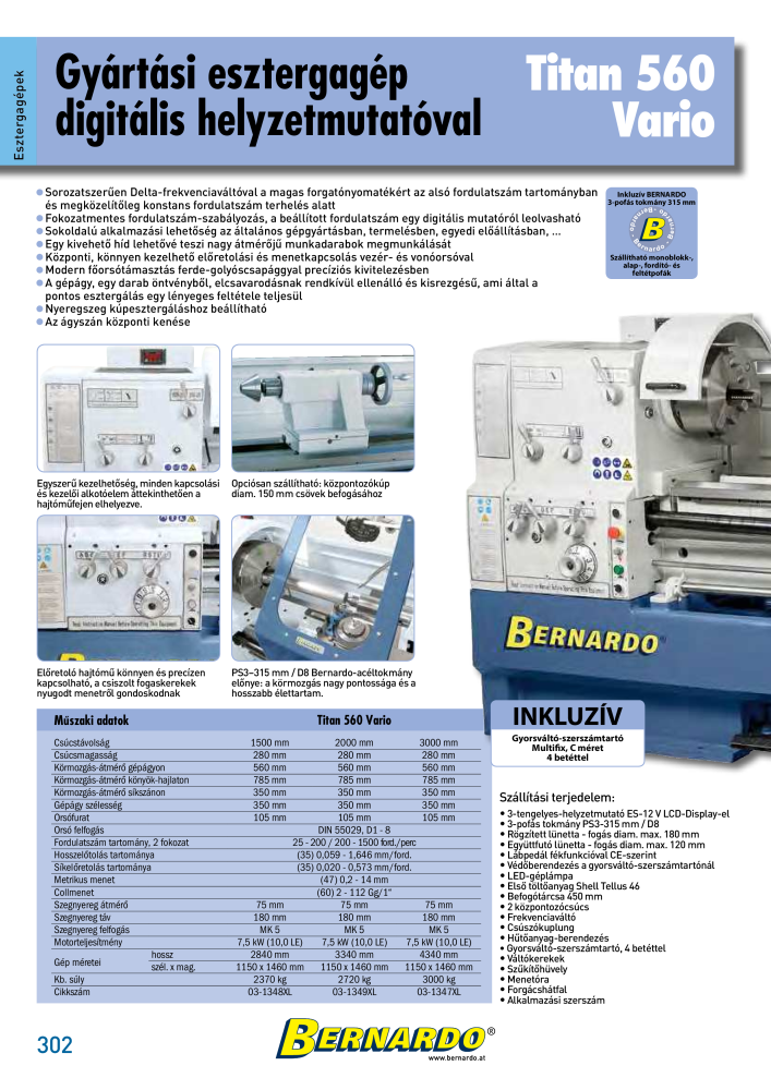 Bernardo General Catalogue Metal Č. 2583 - Strana 304