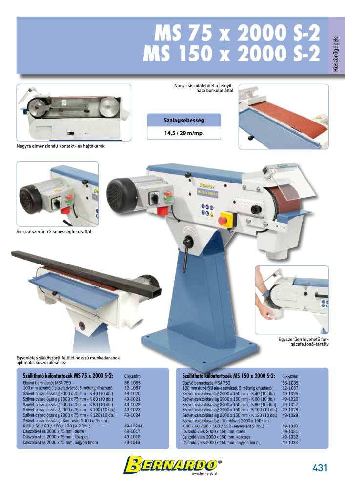 Bernardo General Catalogue Metal Nb. : 2583 - Page 433