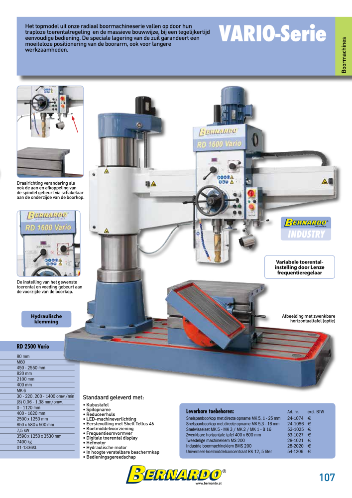 Bernardo Algemene Catalogus Metaal NR.: 2584 - Seite 109