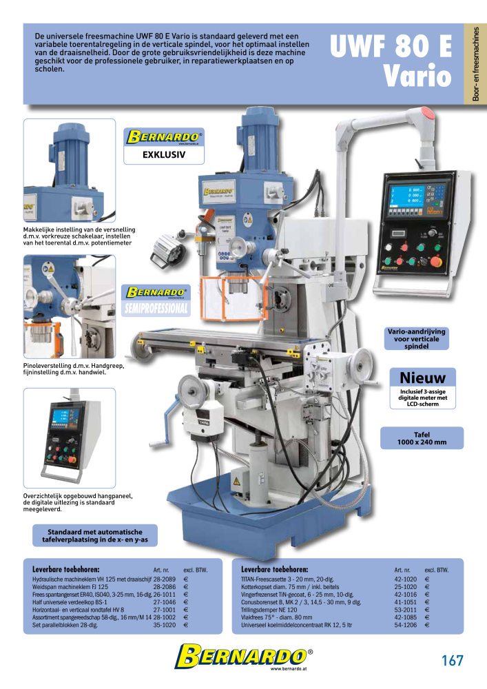 Bernardo Algemene Catalogus Metaal NR.: 2584 - Seite 169