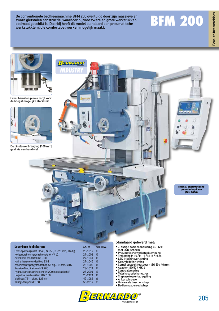 Bernardo Algemene Catalogus Metaal Č. 2584 - Strana 207