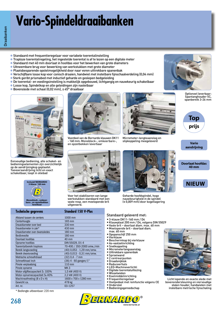 Bernardo Algemene Catalogus Metaal Č. 2584 - Strana 270