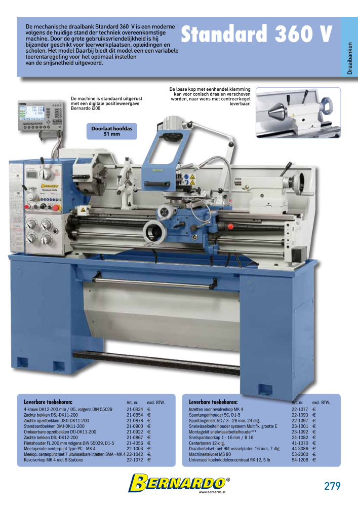 Bernardo Algemene Catalogus Metaal Č. 2584 - Strana 281