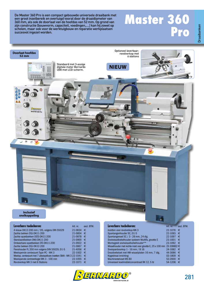 Bernardo Algemene Catalogus Metaal NR.: 2584 - Seite 283
