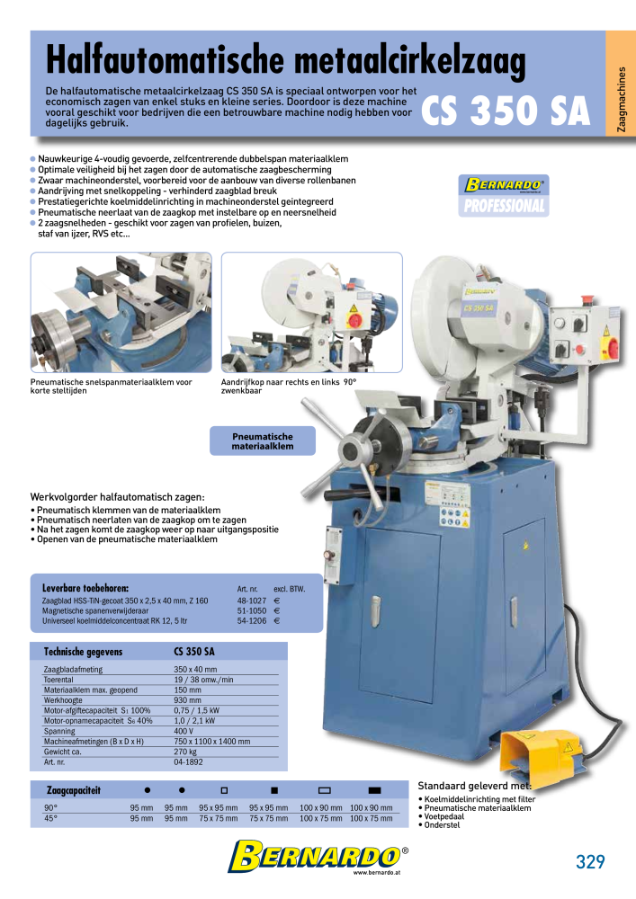 Bernardo Algemene Catalogus Metaal Č. 2584 - Strana 331