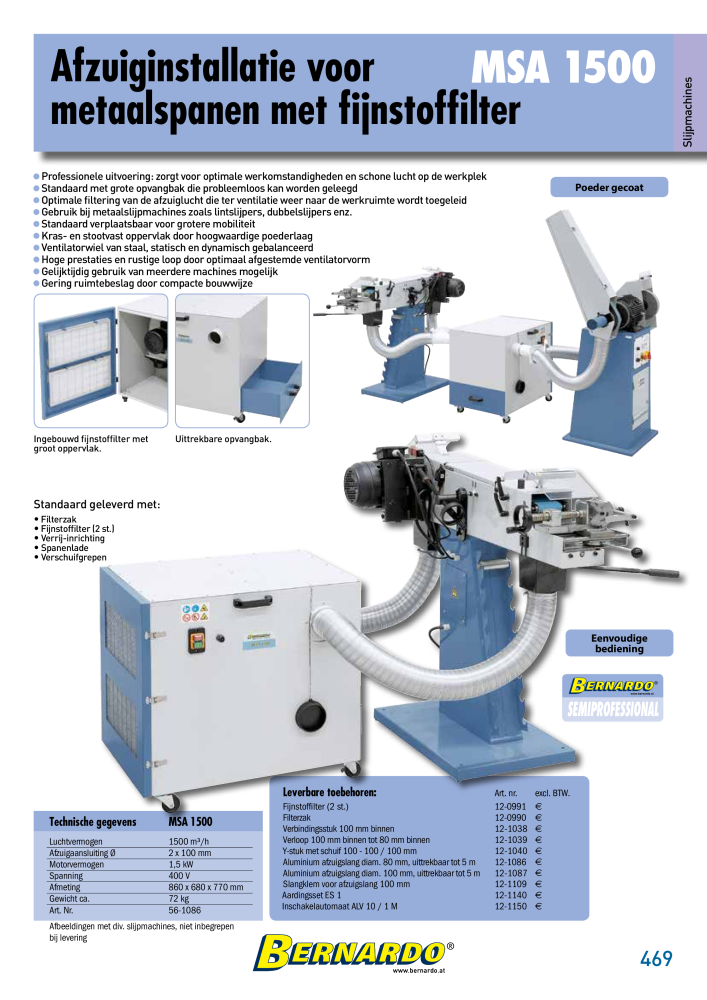 Bernardo Algemene Catalogus Metaal Č. 2584 - Strana 471
