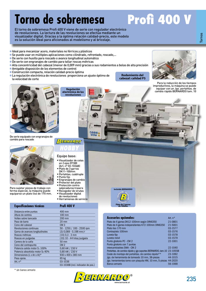 Catálogo General Bernardo Metal n.: 2585 - Pagina 237