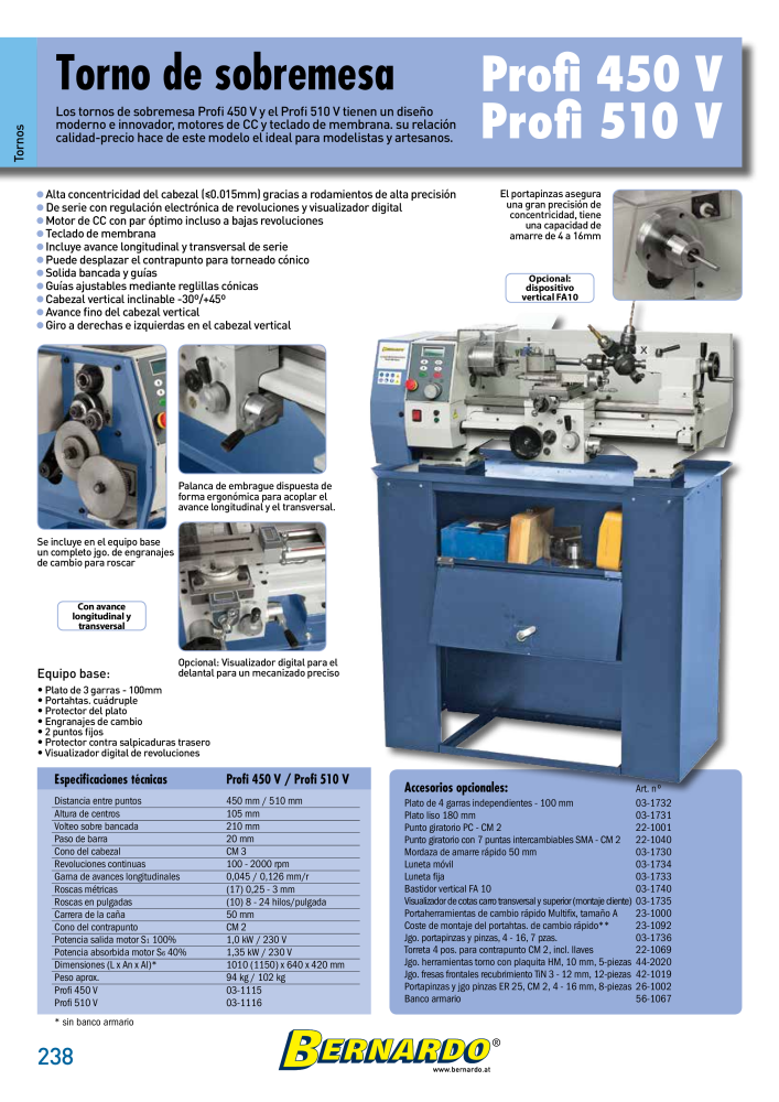 Catálogo General Bernardo Metal NR.: 2585 - Pagina 240