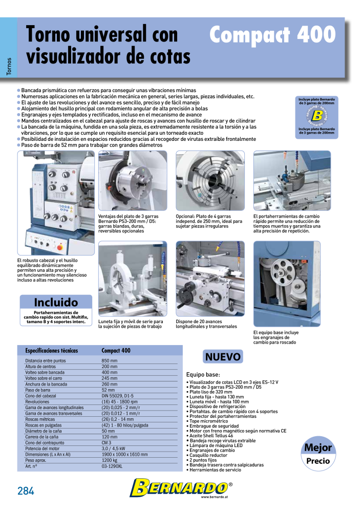 Catálogo General Bernardo Metal NR.: 2585 - Strona 286