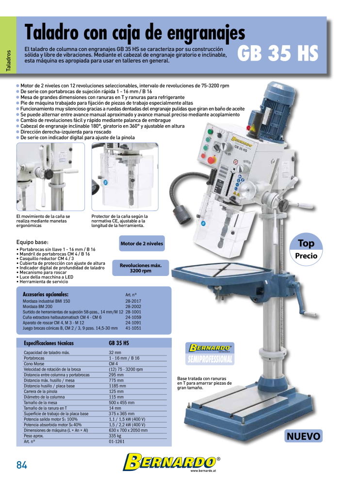 Catálogo General Bernardo Metal NR.: 2585 - Pagina 86