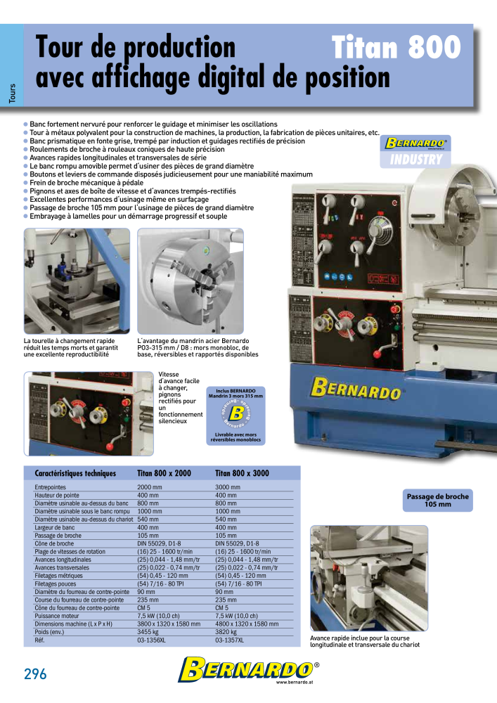 Catalogue général Bernardo Métal n.: 2586 - Pagina 298