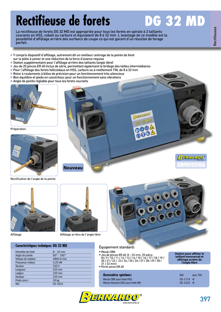 Catalogue général Bernardo Métal NR.: 2586 - Seite 399
