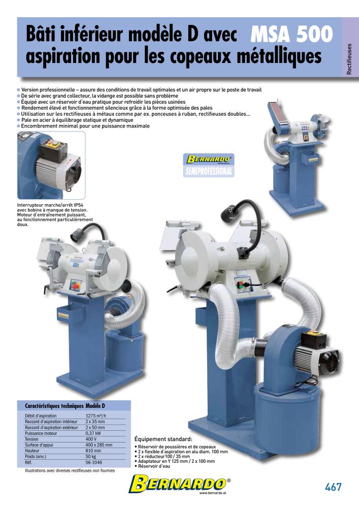 Catalogue général Bernardo Métal Č. 2586 - Strana 469