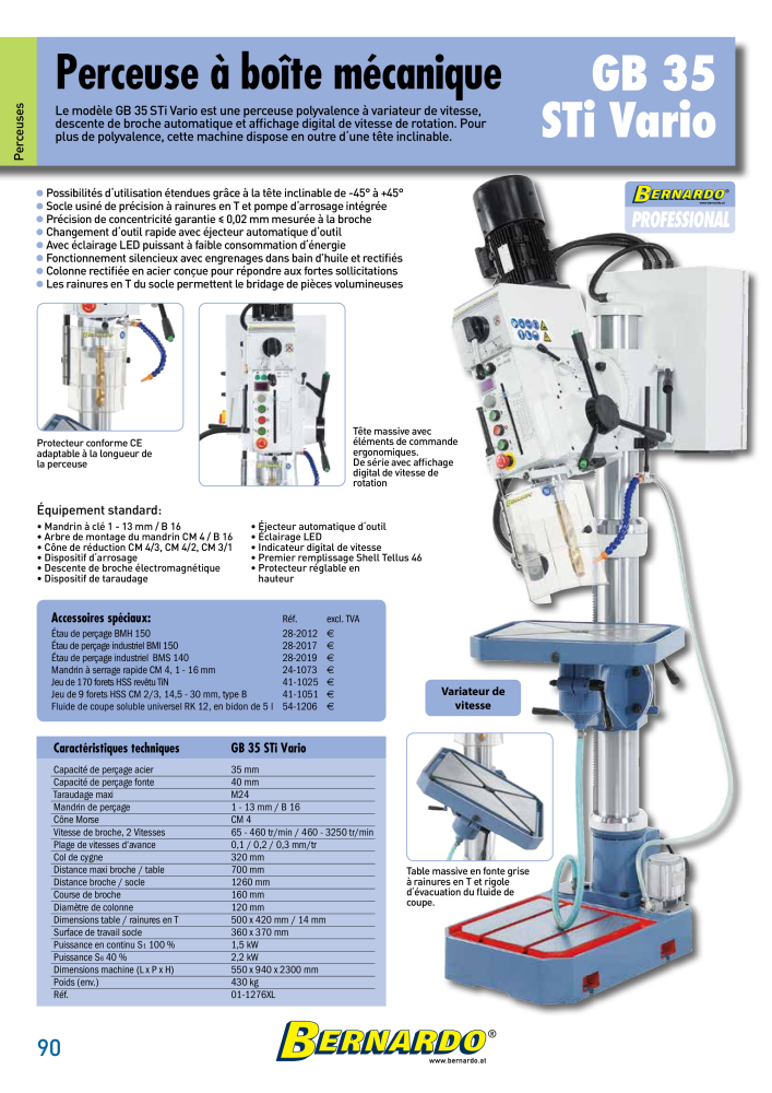 Catalogue général Bernardo Métal NR.: 2586 - Seite 92