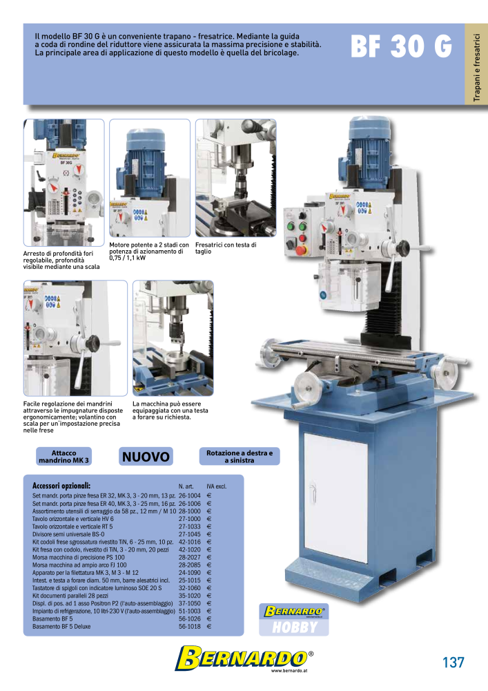 Bernardo Catalogo Generale Metallo NR.: 2587 - Strona 139