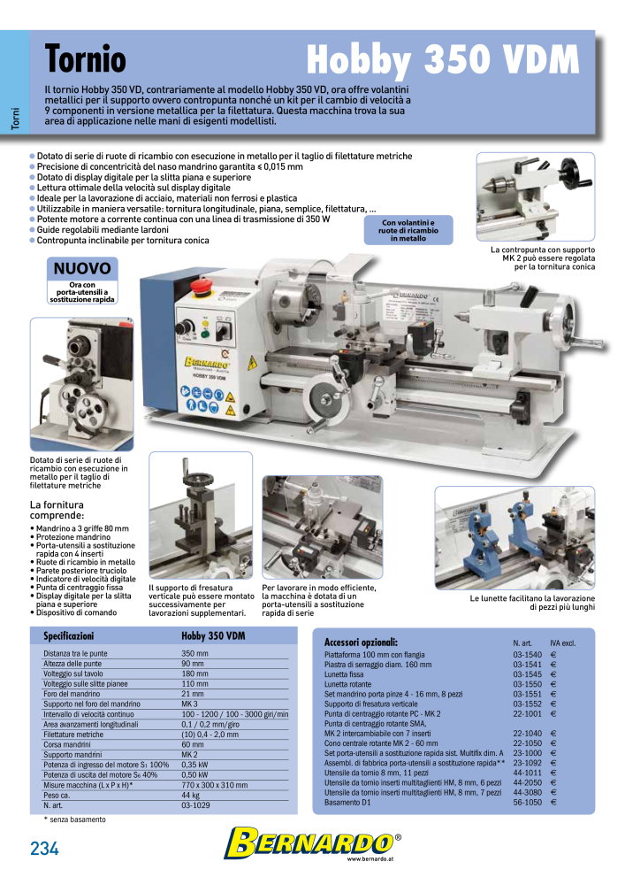 Bernardo Catalogo Generale Metallo n.: 2587 - Pagina 236