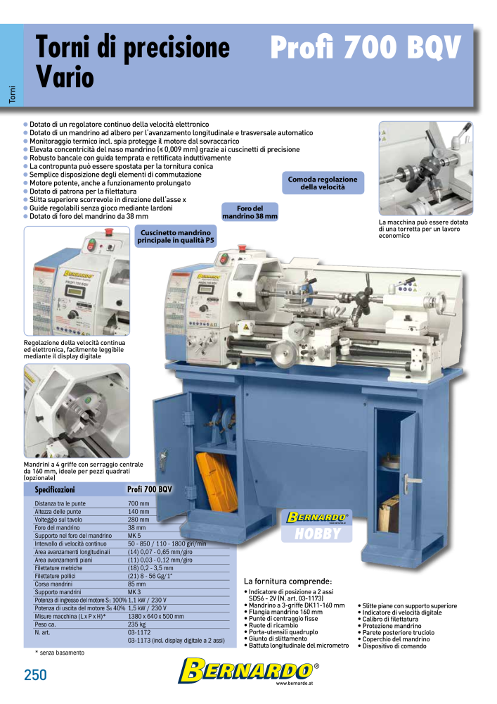 Bernardo Catalogo Generale Metallo NR.: 2587 - Seite 252