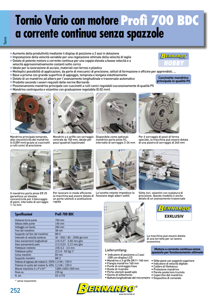 Bernardo Catalogo Generale Metallo NR.: 2587 - Seite 254