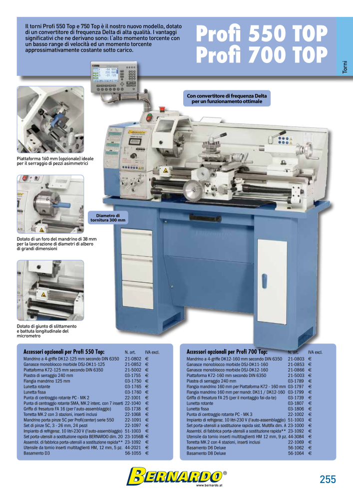 Bernardo Catalogo Generale Metallo NR.: 2587 - Strona 257