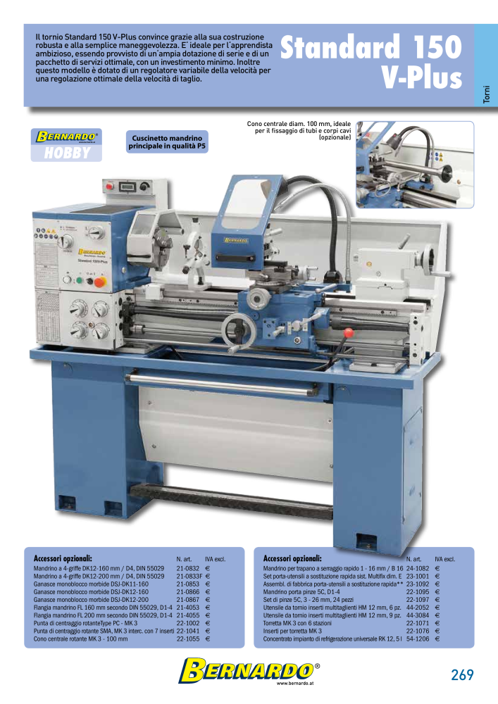 Bernardo Catalogo Generale Metallo Č. 2587 - Strana 271