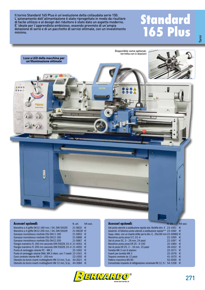 Bernardo Catalogo Generale Metallo NR.: 2587 - Strona 273