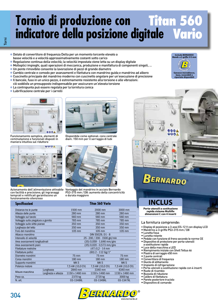 Bernardo Catalogo Generale Metallo NR.: 2587 - Seite 306