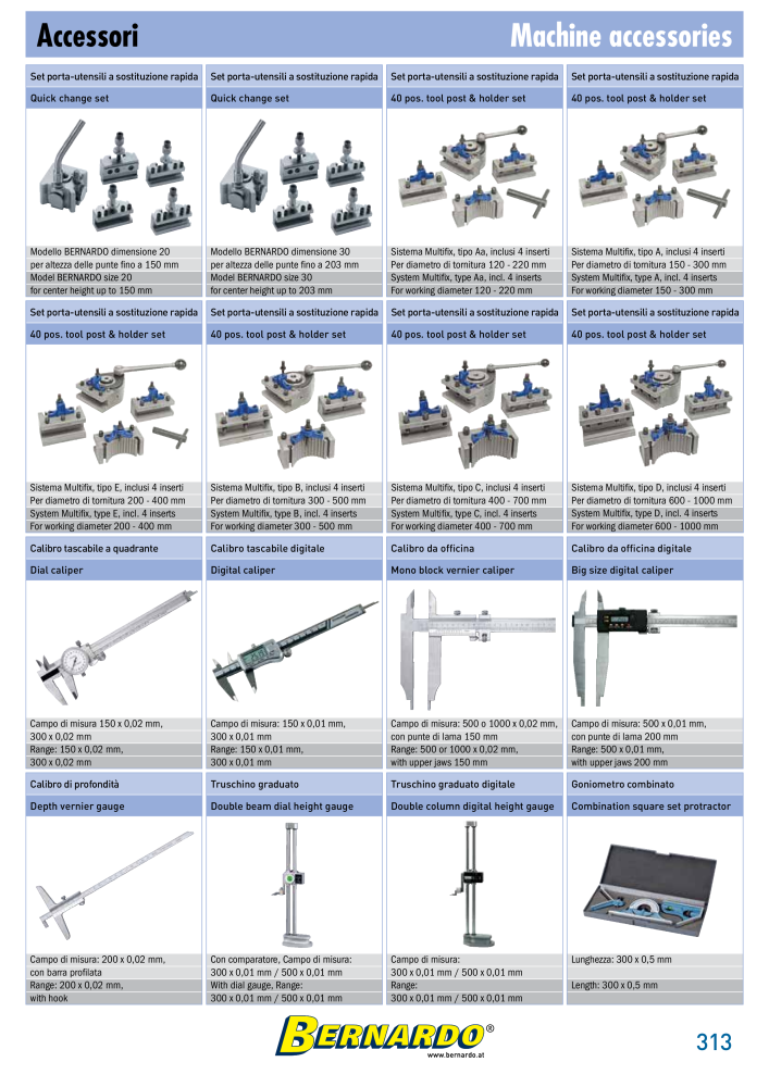 Bernardo Catalogo Generale Metallo NR.: 2587 - Seite 315