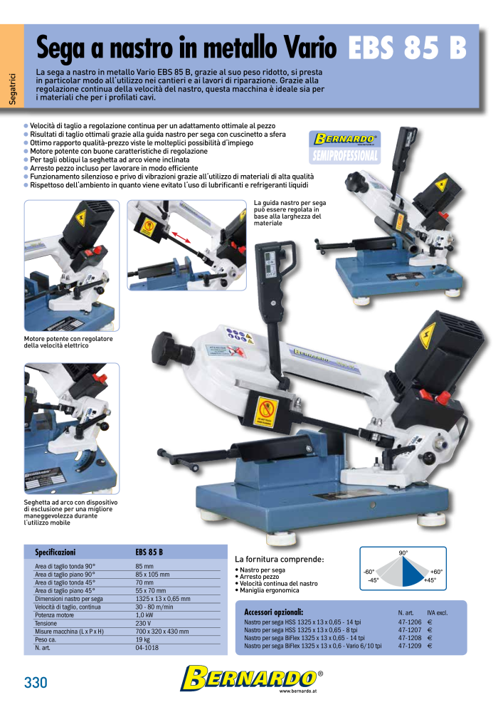 Bernardo Catalogo Generale Metallo NR.: 2587 - Strona 332