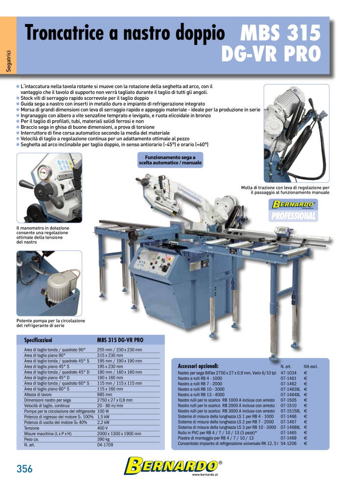 Bernardo Catalogo Generale Metallo NR.: 2587 - Seite 358