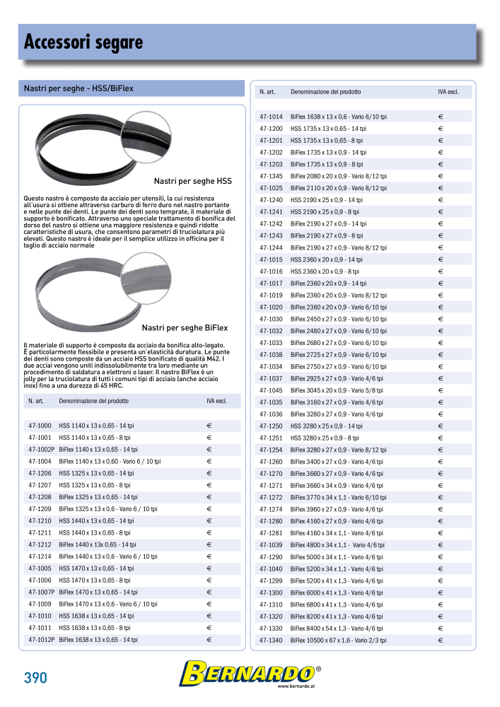 Bernardo Catalogo Generale Metallo NO.: 2587 - Page 392