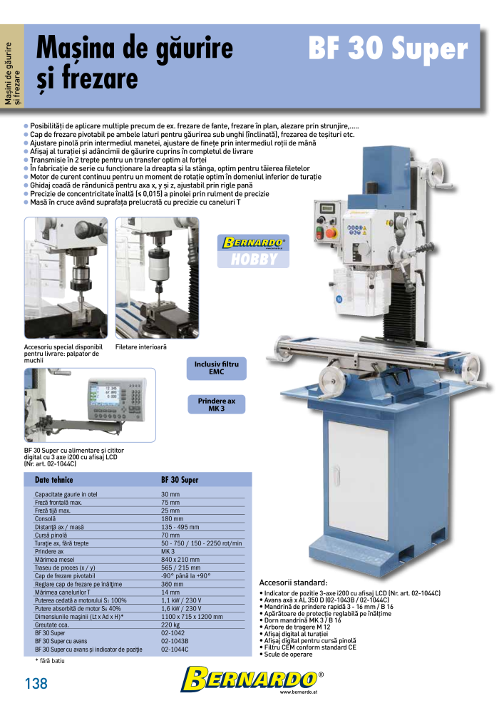Catalogul general Bernardo metal Č. 2589 - Strana 140