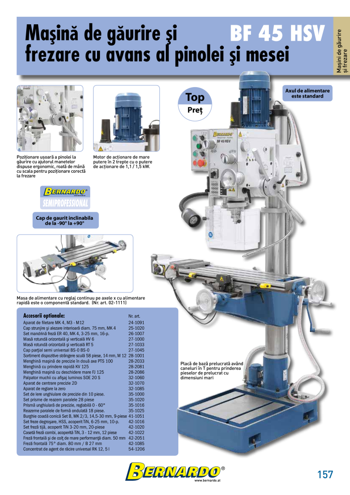 Catalogul general Bernardo metal NO.: 2589 - Page 159