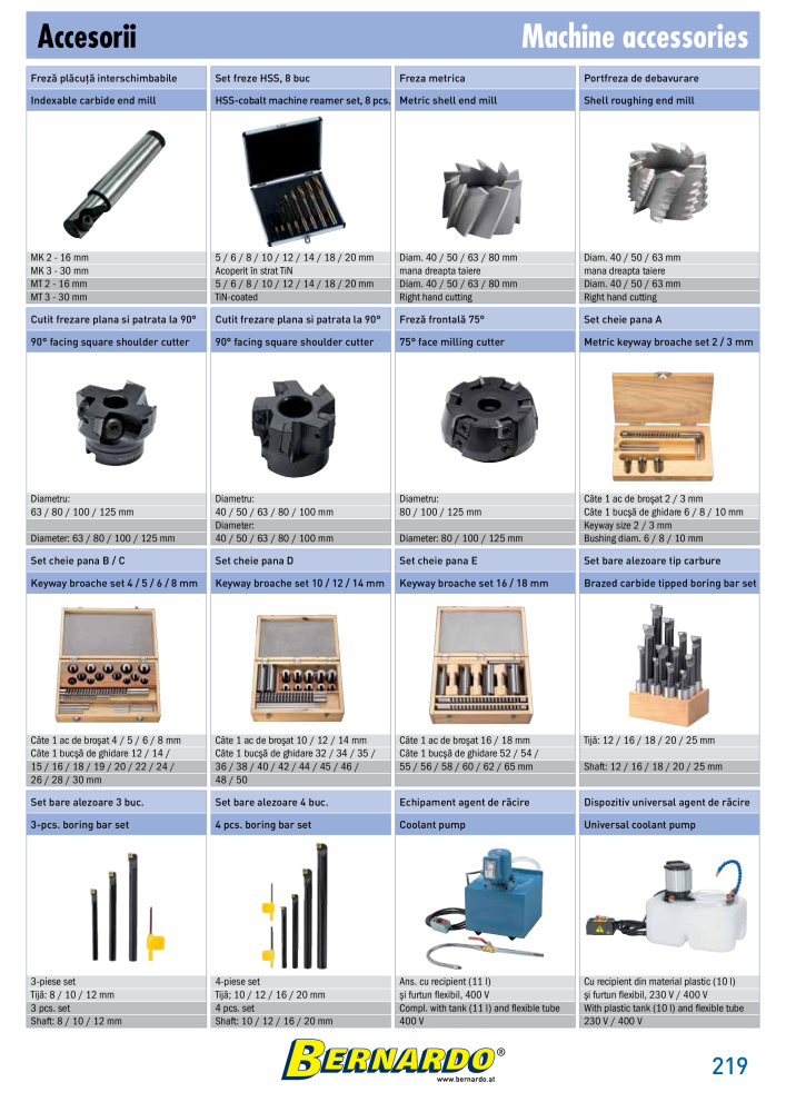 Catalogul general Bernardo metal NO.: 2589 - Page 221