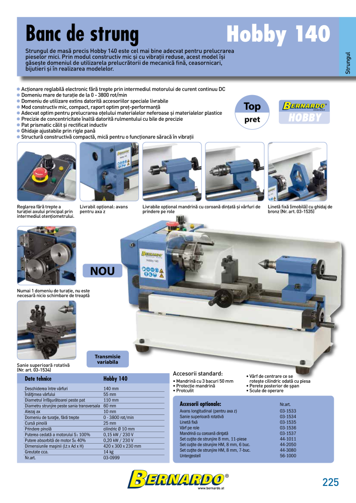 Catalogul general Bernardo metal Č. 2589 - Strana 227