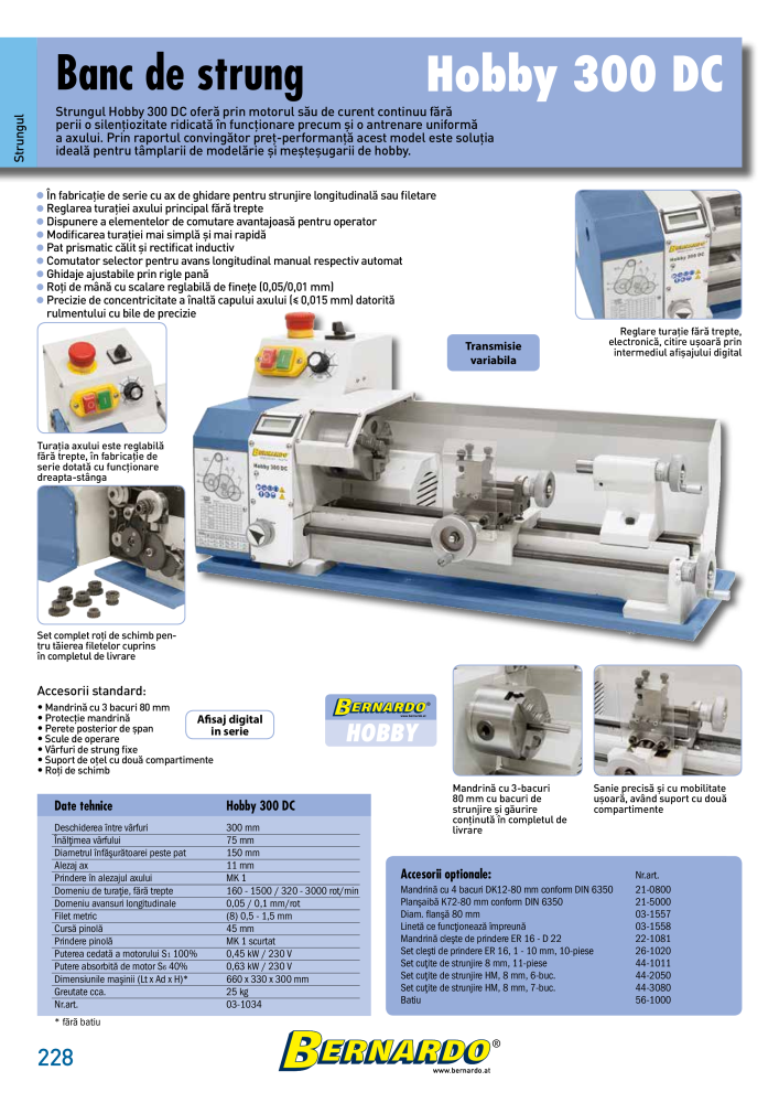 Catalogul general Bernardo metal NO.: 2589 - Page 230