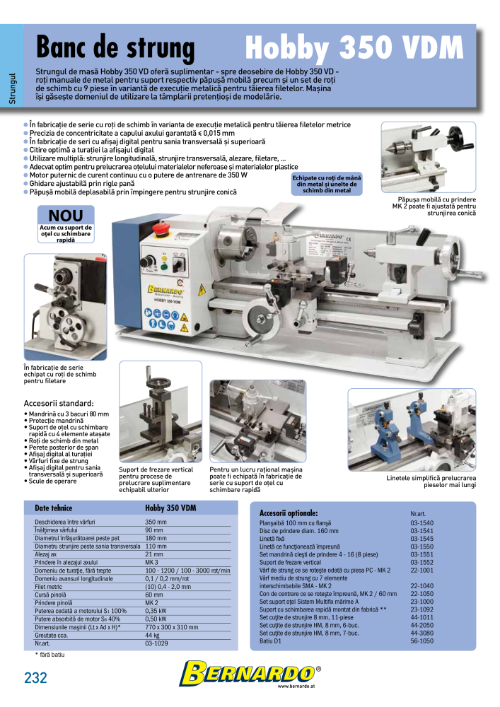 Catalogul general Bernardo metal NR.: 2589 - Seite 234