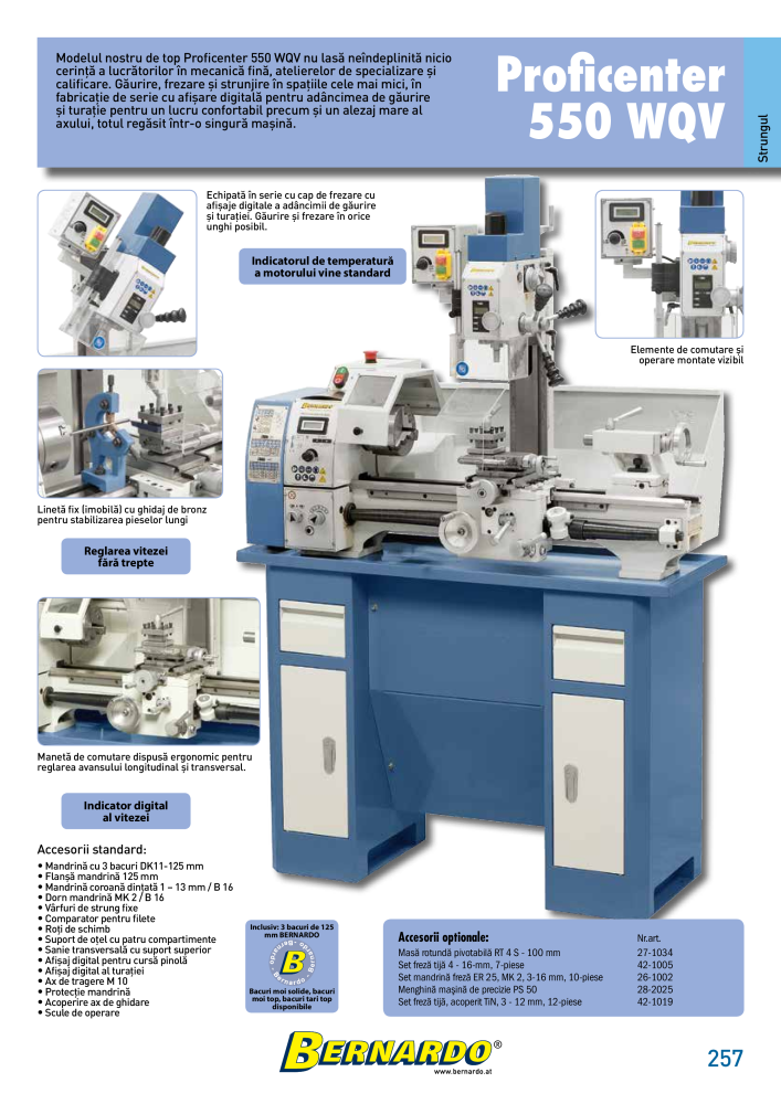 Catalogul general Bernardo metal Č. 2589 - Strana 259