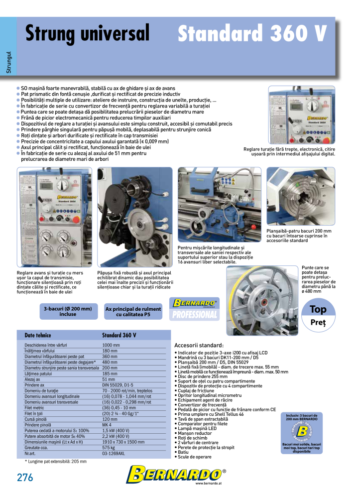 Catalogul general Bernardo metal Č. 2589 - Strana 278