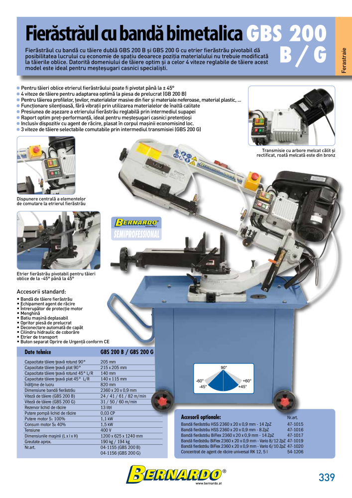 Catalogul general Bernardo metal Č. 2589 - Strana 341