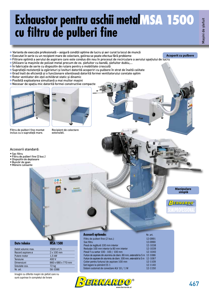Catalogul general Bernardo metal NR.: 2589 - Strona 469