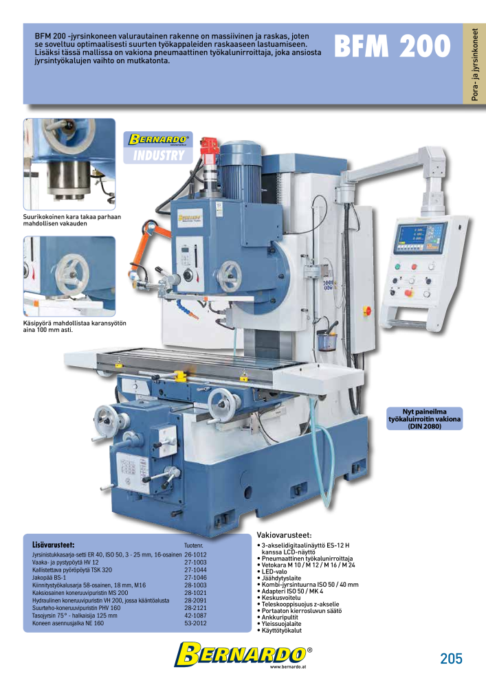 Bernardo yleinen luettelo metalli NR.: 2591 - Seite 207