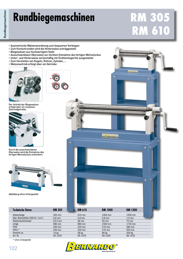 Bernardo Gesamtkatalog Blechbearbeitung NR.: 2592 - Seite 104