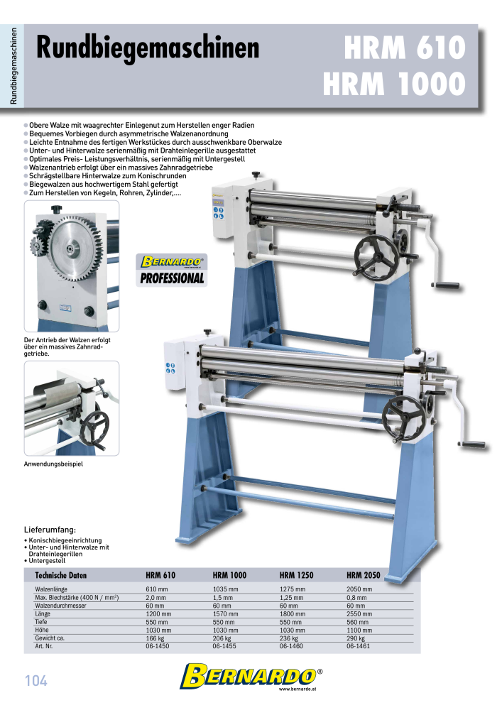 Bernardo Gesamtkatalog Blechbearbeitung NR.: 2592 - Seite 106